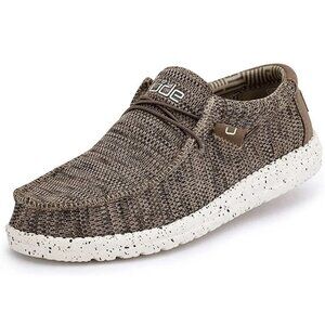 Brand New Original Hey Dude Men's Wally Sox Loafer Size 11 Brown FREE SHIPPING